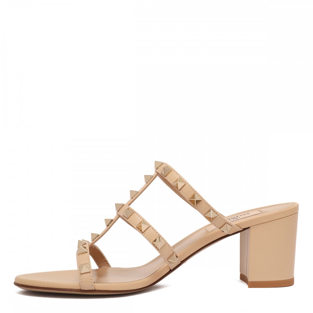 Rockstud slide sandals