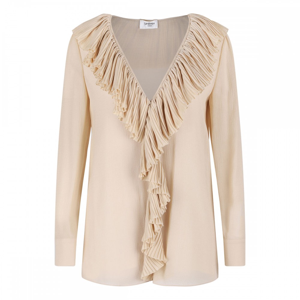 Silk crepon muslin blouse