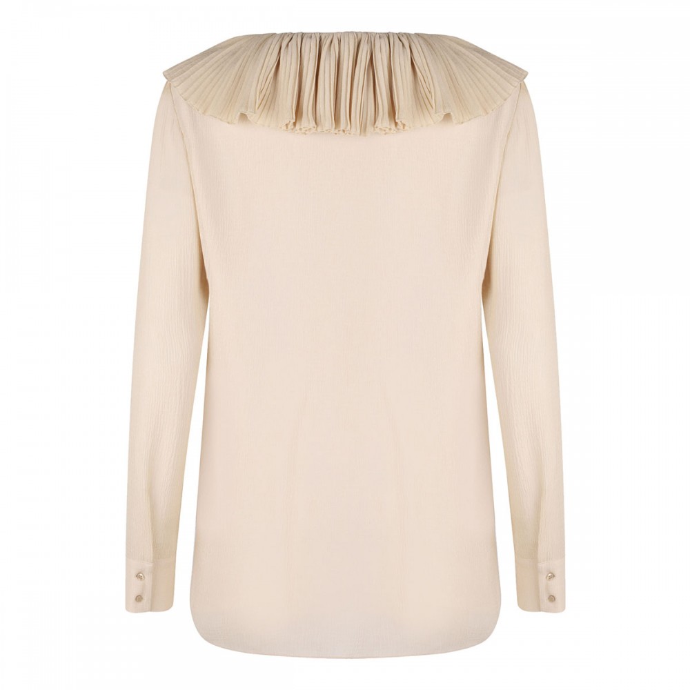 Silk crepon muslin blouse