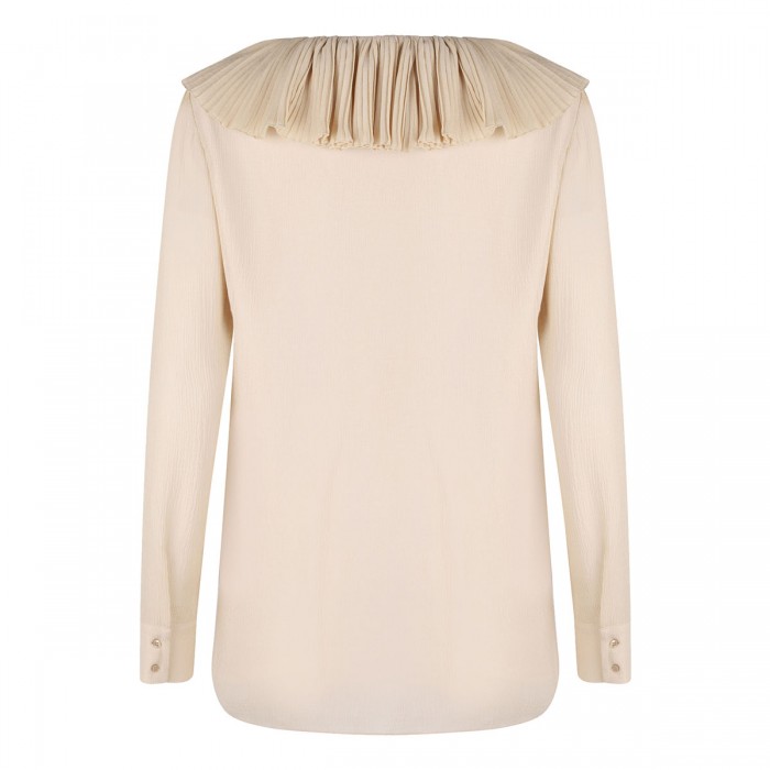 Silk crepon muslin blouse