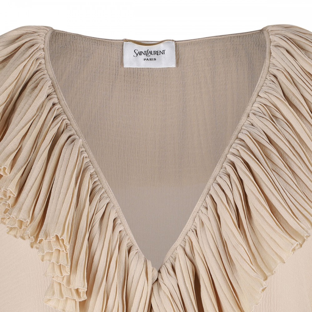 Silk crepon muslin blouse