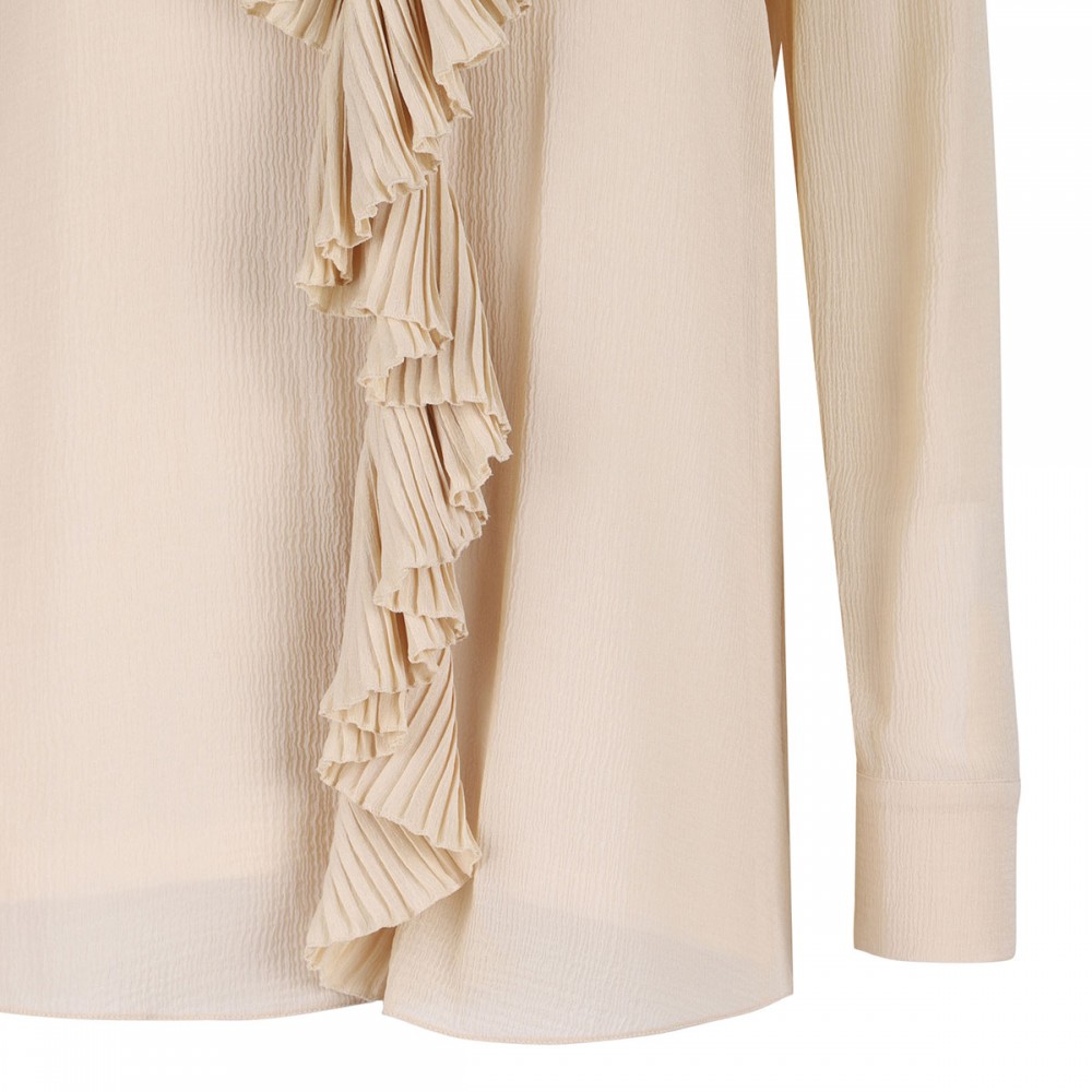 Silk crepon muslin blouse