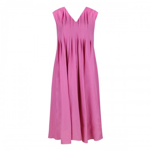 Piega cotton and ramie dress