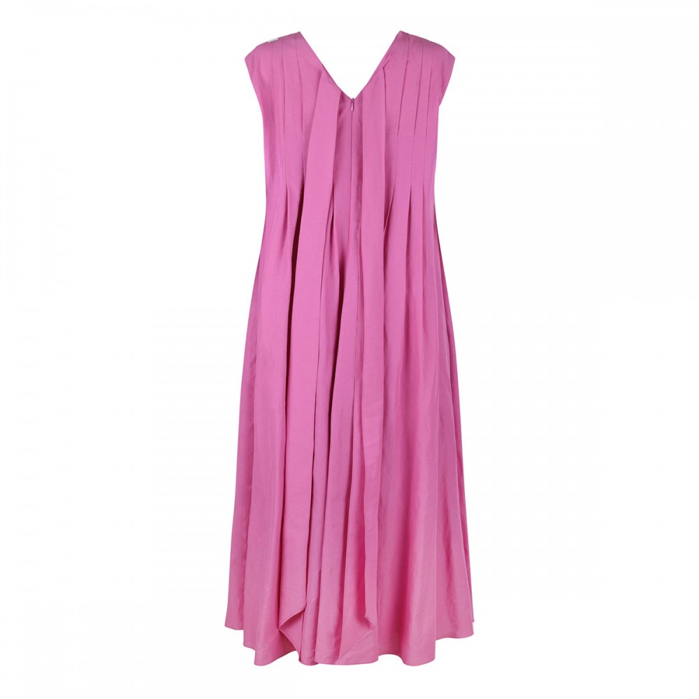Piega cotton and ramie dress
