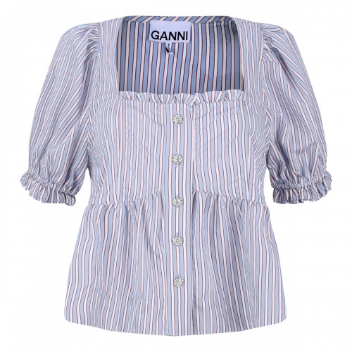 Candy striped blouse