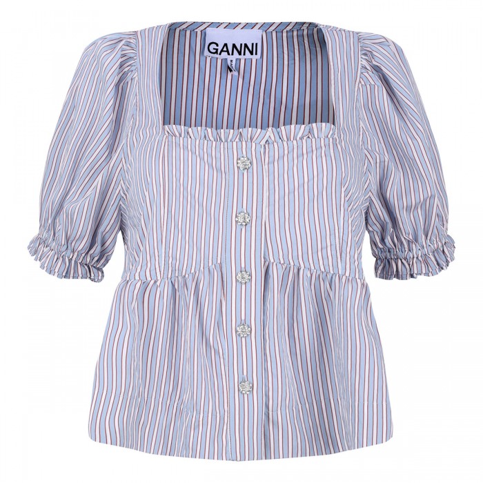 Candy striped blouse