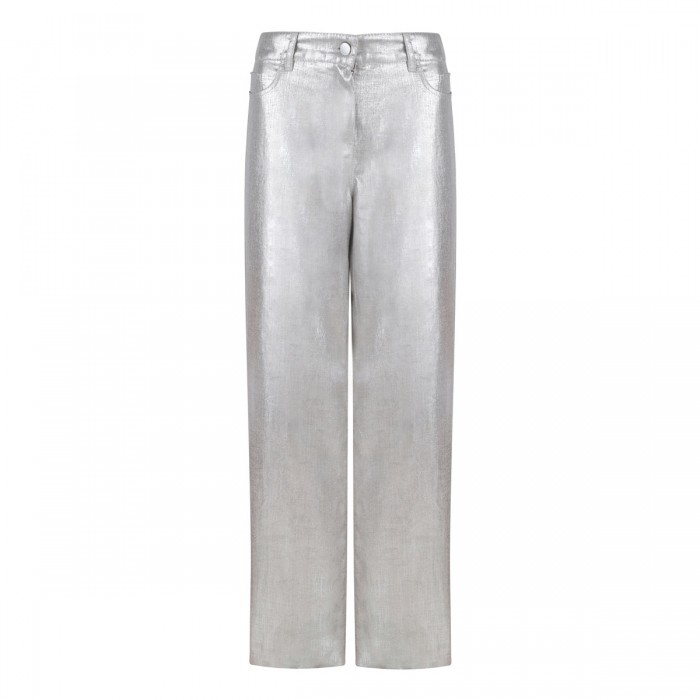 Malika silver linen pants