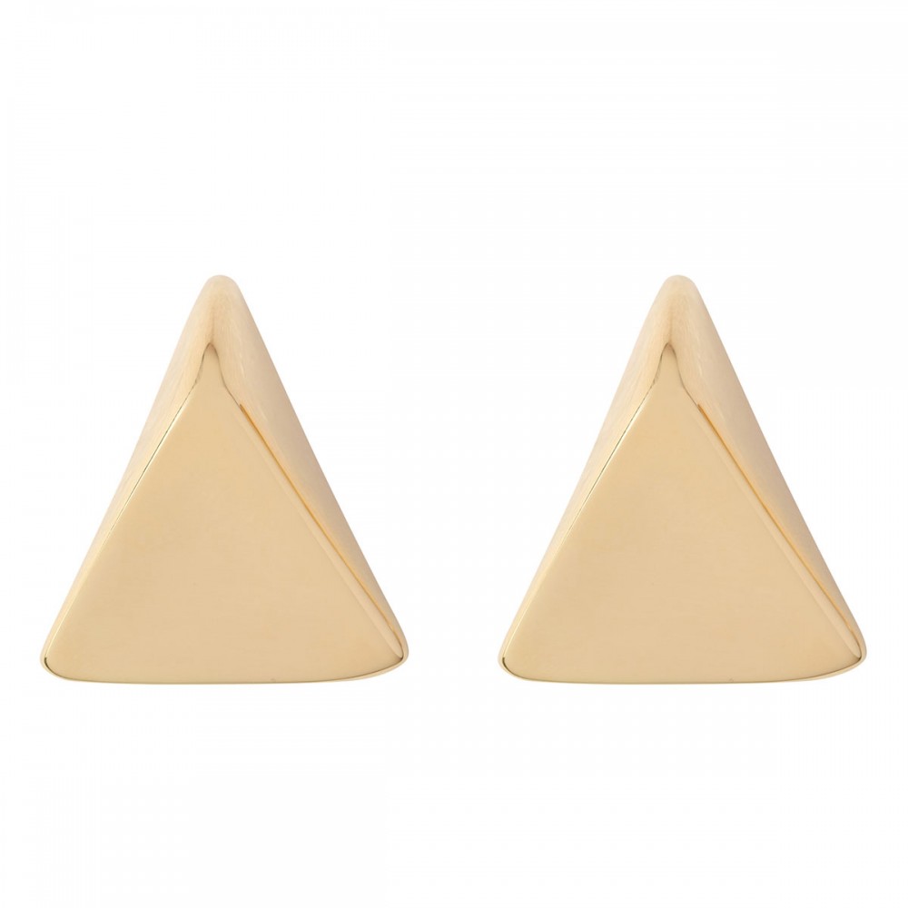 Virtual small gold earrings