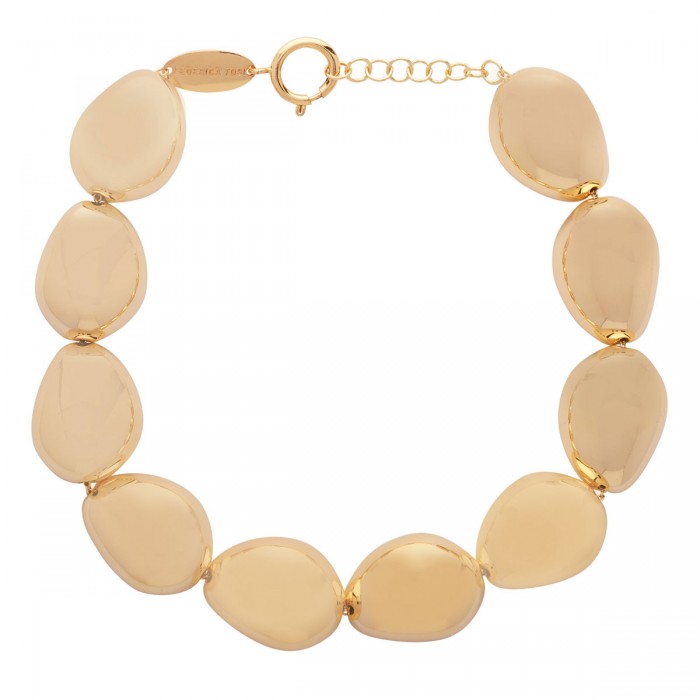 Lace stone gold necklace