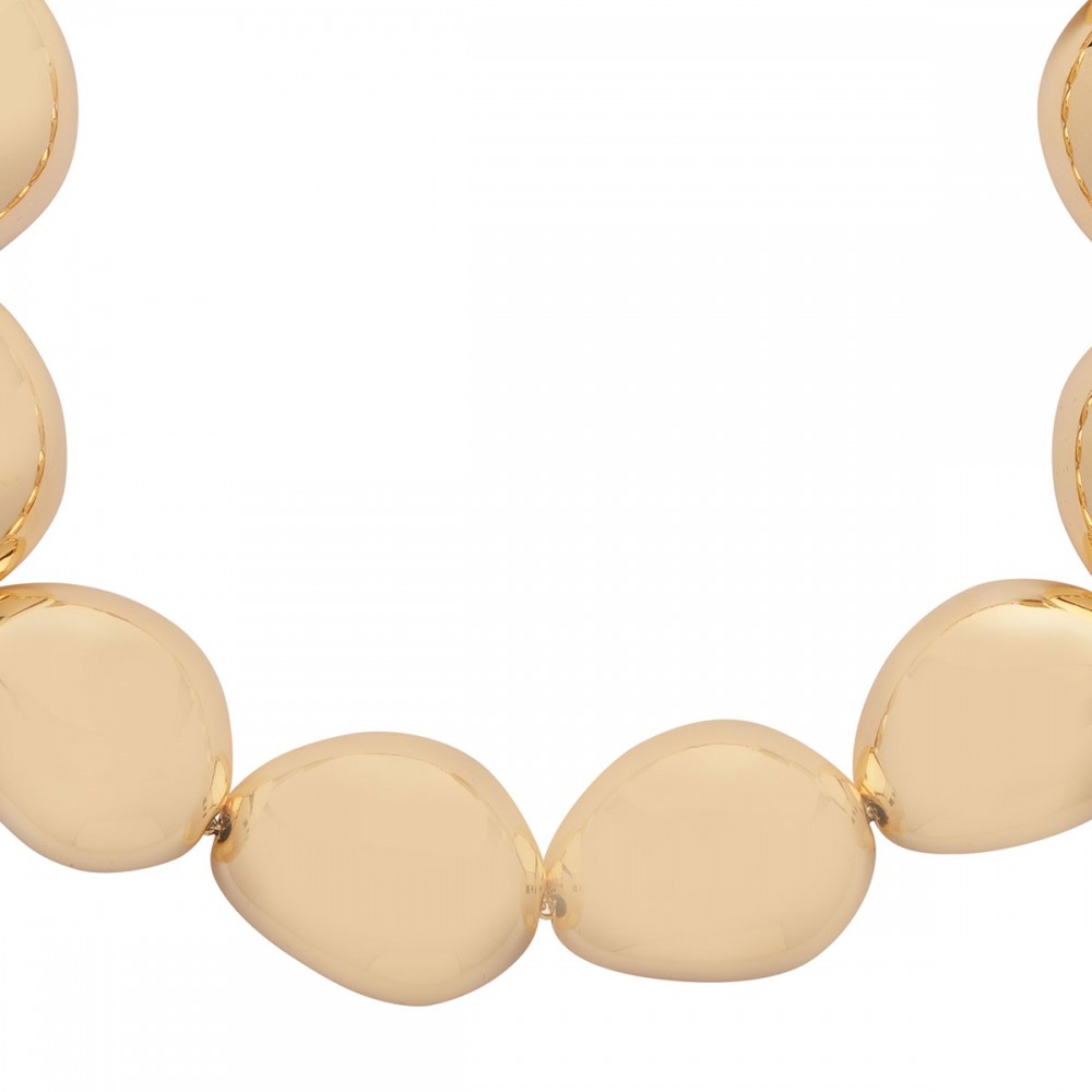 Lace stone gold necklace