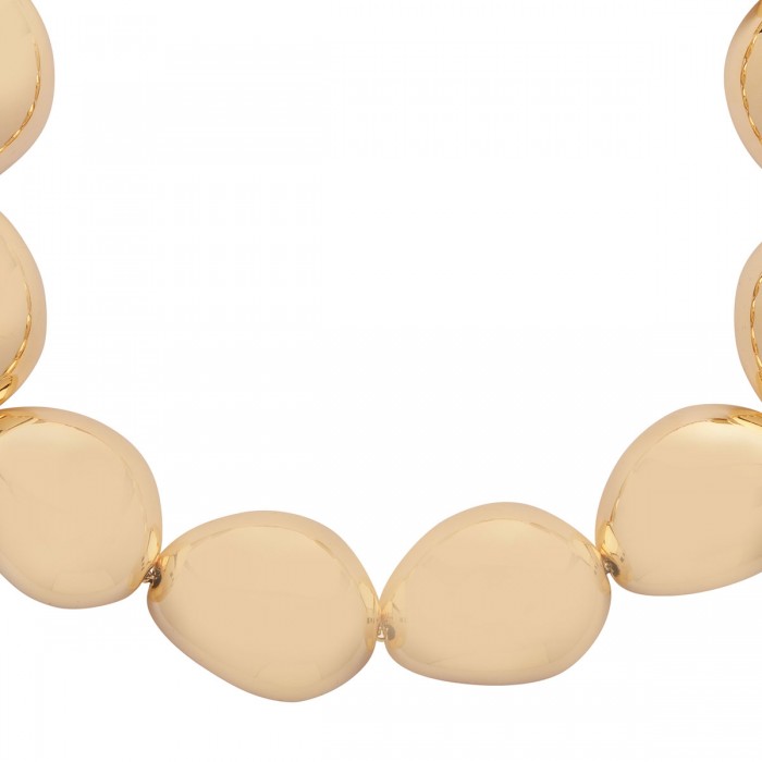 Lace stone gold necklace