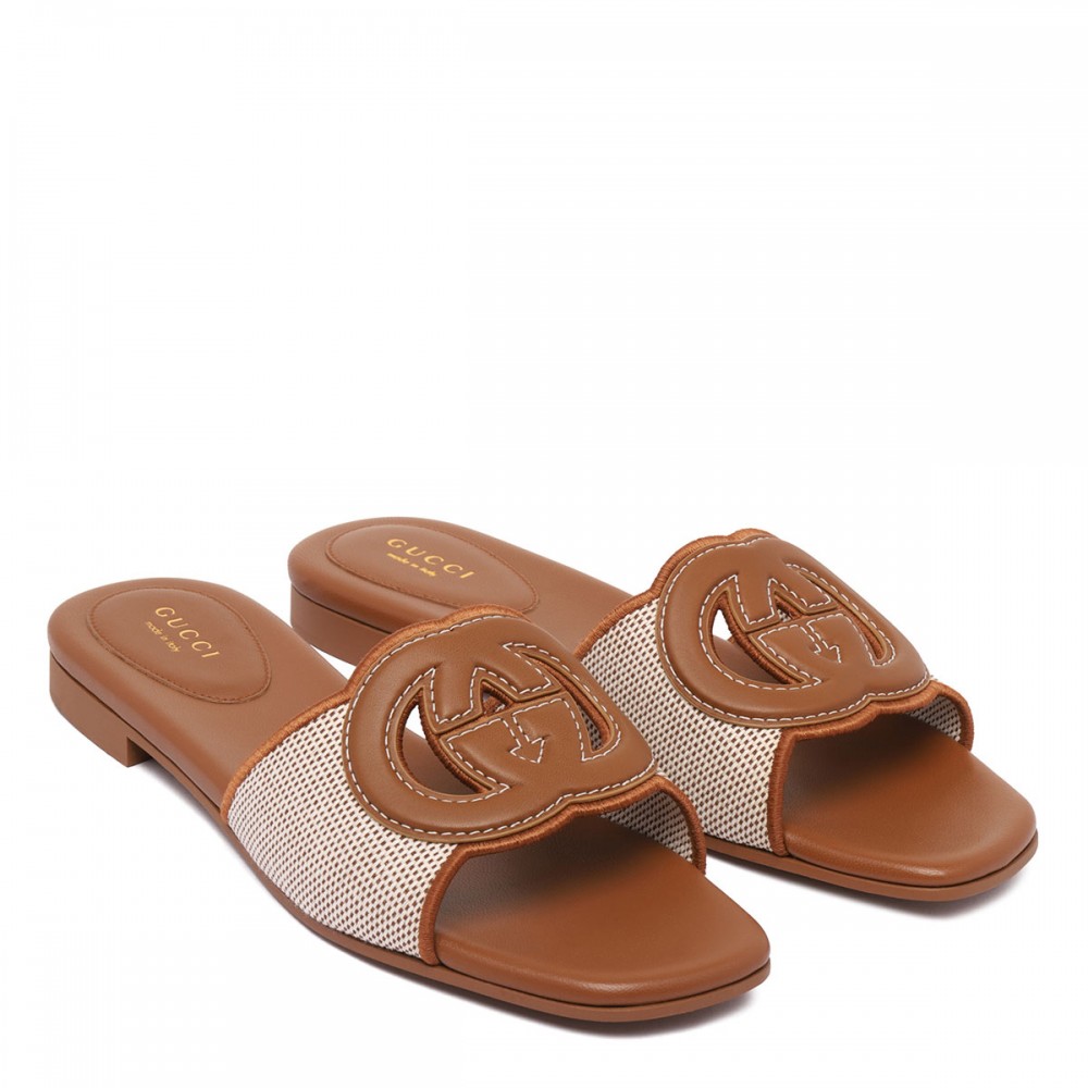 Interlocking G slide sandals