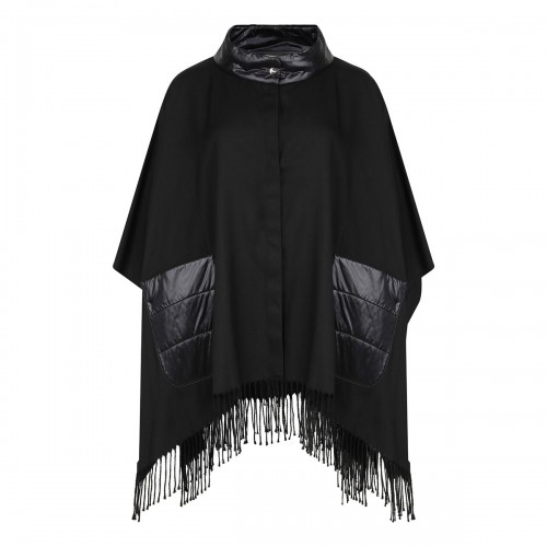 Silk and nylon poncho
