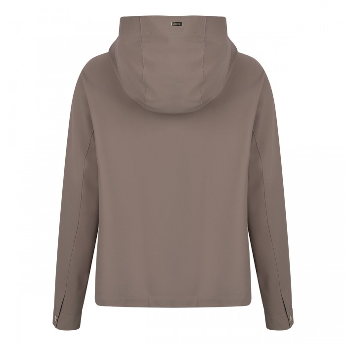 Taupe tech fabric jacket
