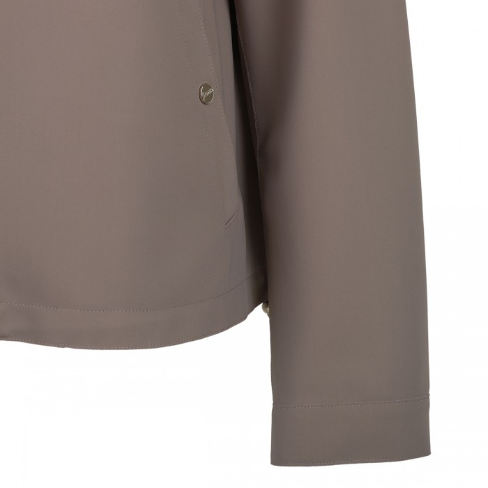 Taupe tech fabric jacket