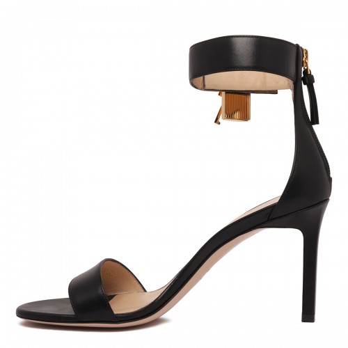 Padlock leather sandals 2