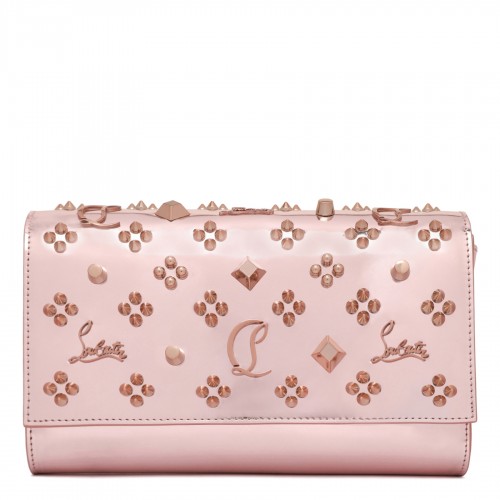 Paloma specchio leather clutch