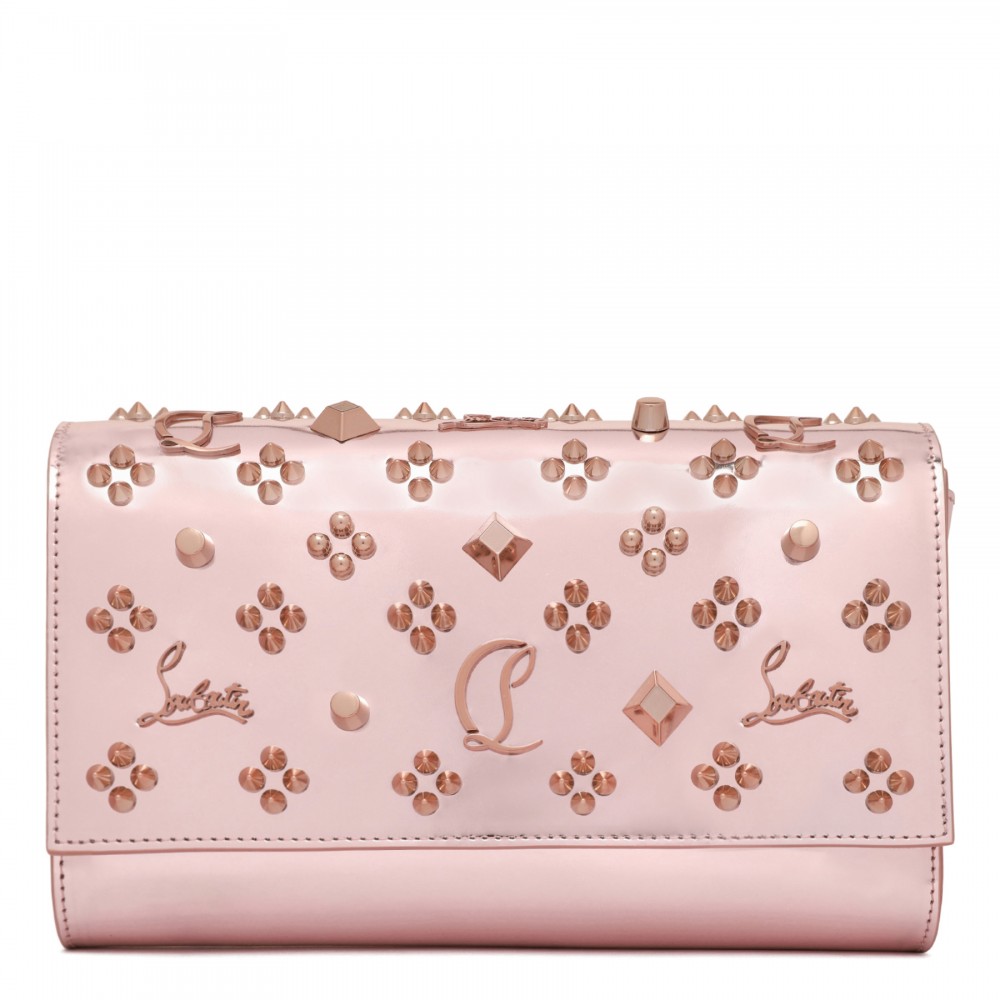 Paloma specchio leather clutch