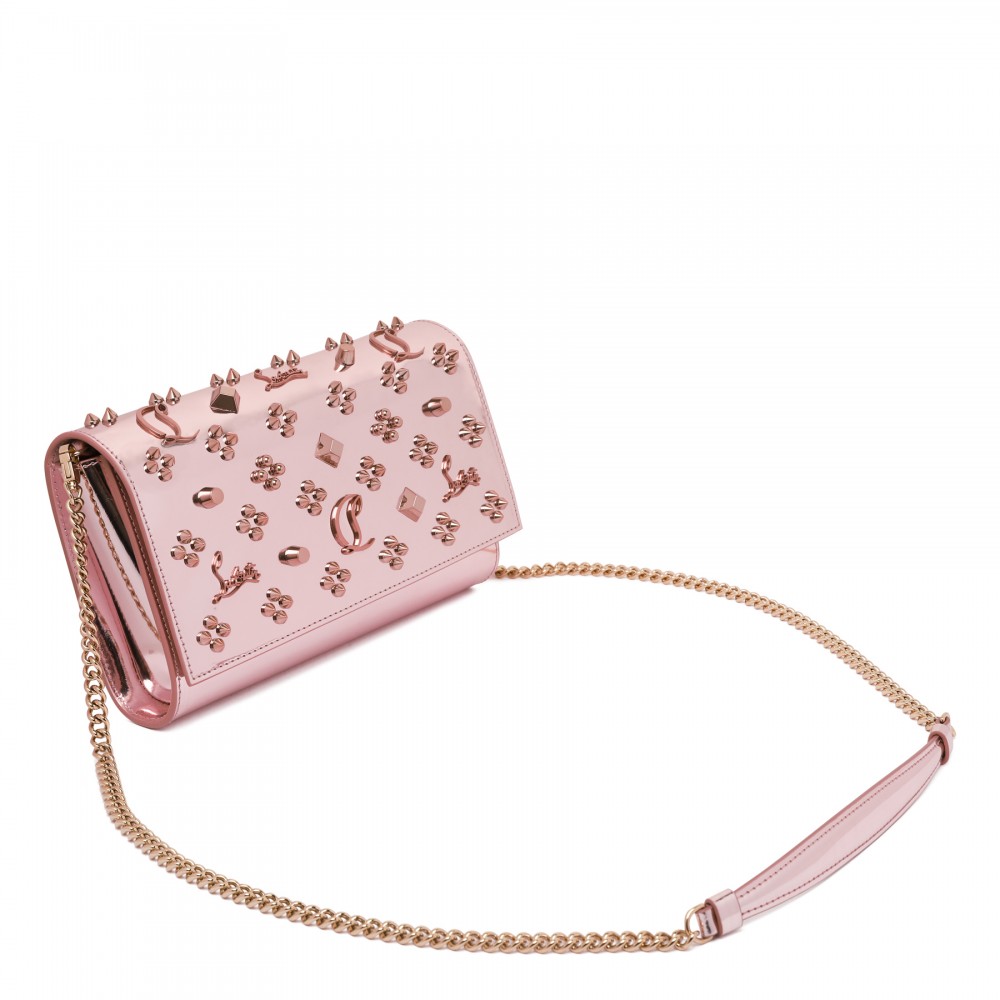Paloma specchio leather clutch
