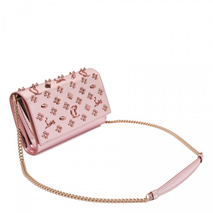 Paloma specchio leather clutch