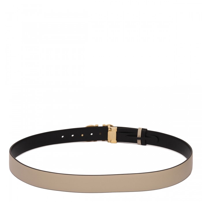 Gancini leather reversible belt