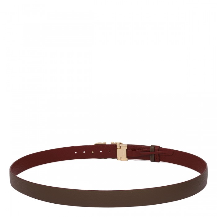 Gancini leather reversible belt