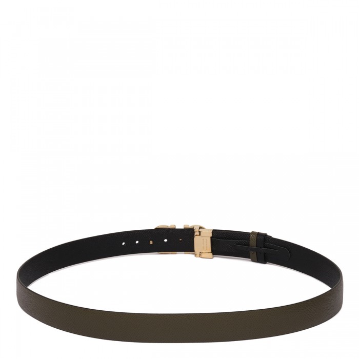 Gancini leather reversible belt
