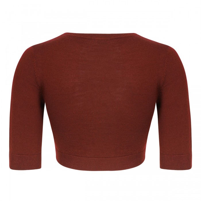 Cropped wool top