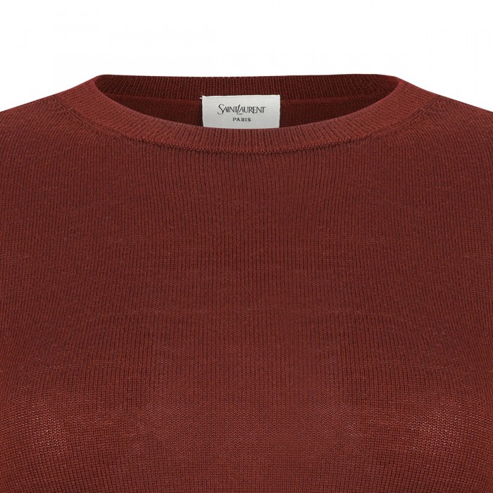 Cropped wool top