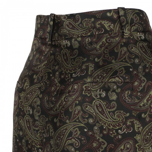 Paisley silk twill pants 2