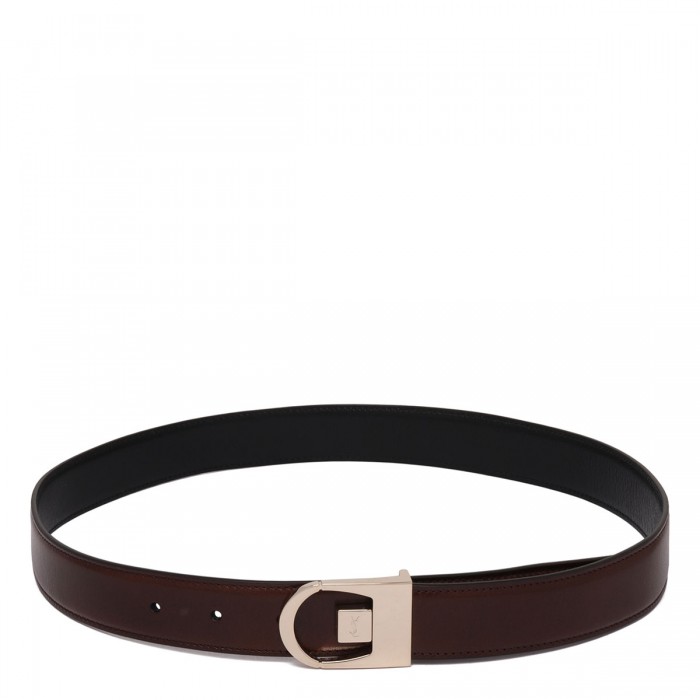 Reversible leather belt