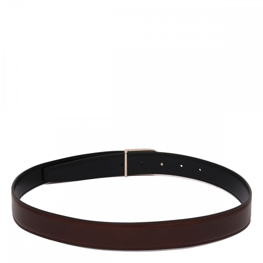 Reversible leather belt