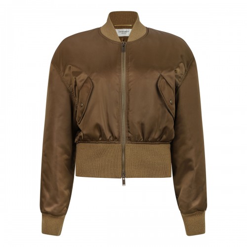 Khaki bomber jacket