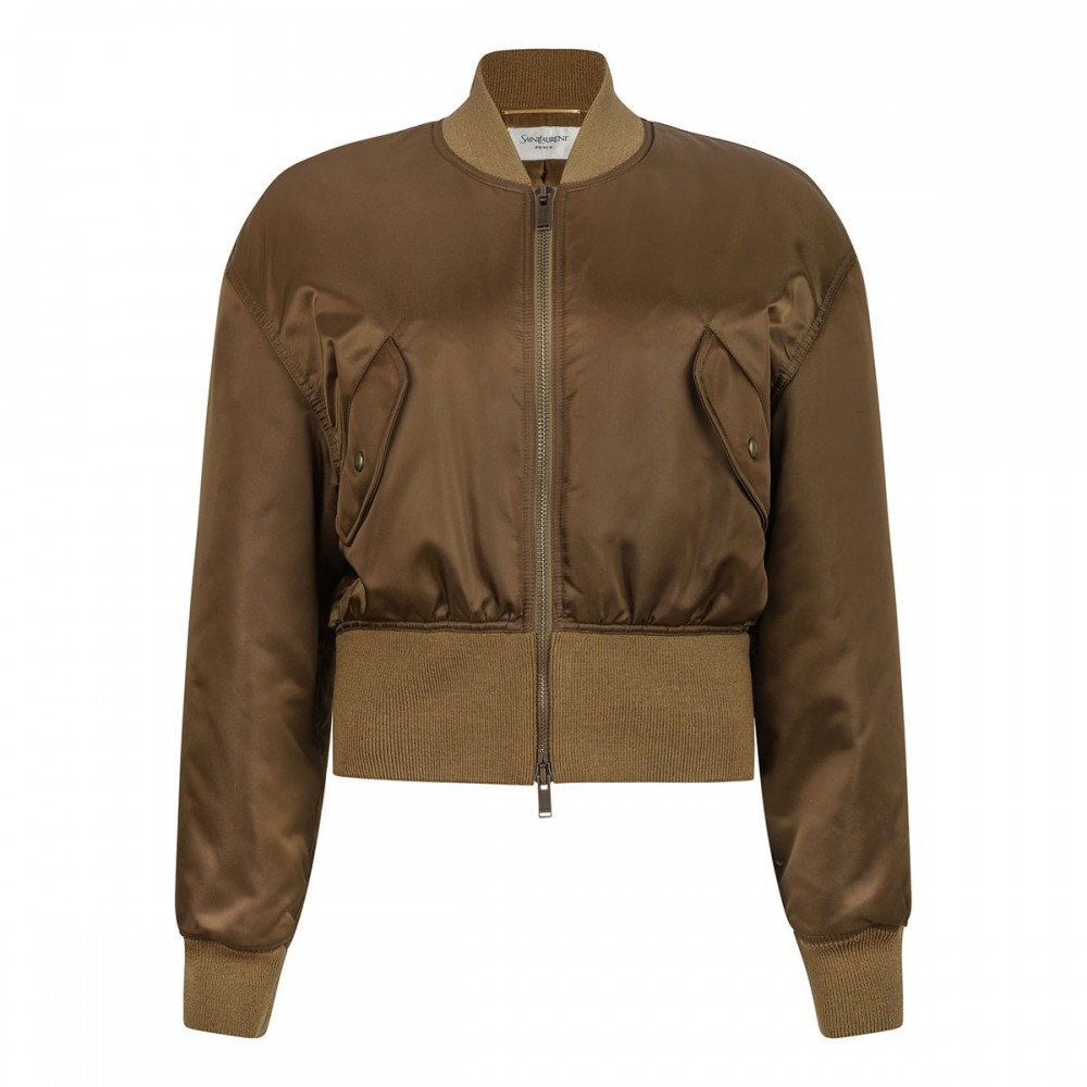 Khaki bomber jacket