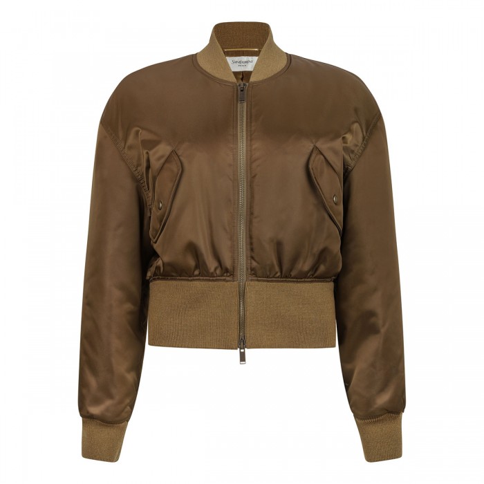 Khaki bomber jacket