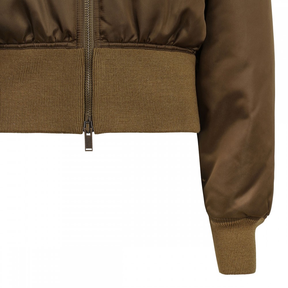 Khaki bomber jacket