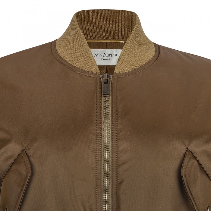 Khaki bomber jacket