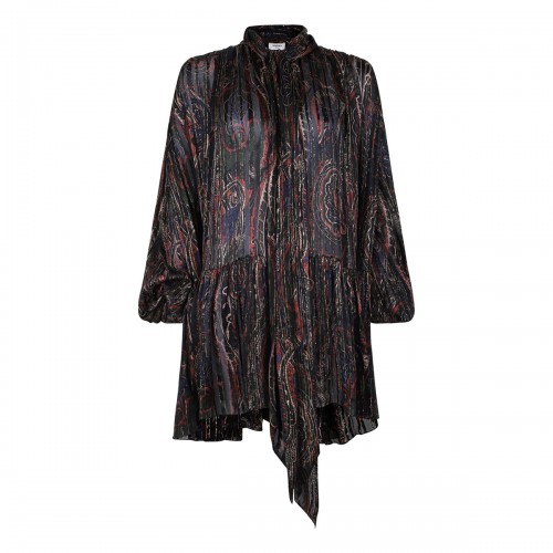 Paisley lavallière dress