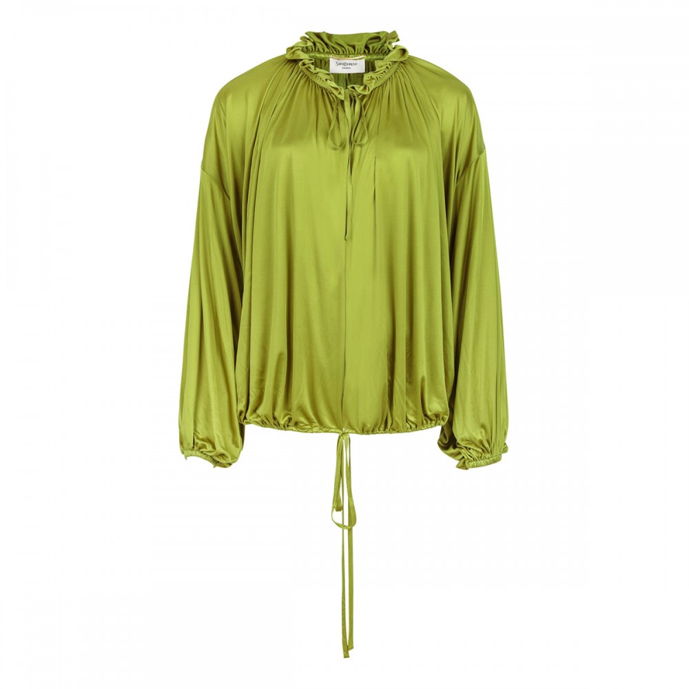 Green fluid viscose top