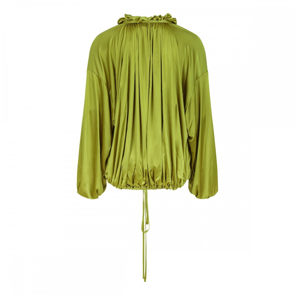 Green fluid viscose top