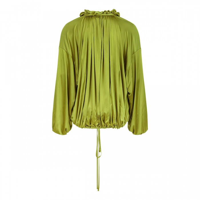 Green fluid viscose top
