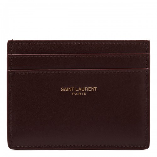 Logo leather card case