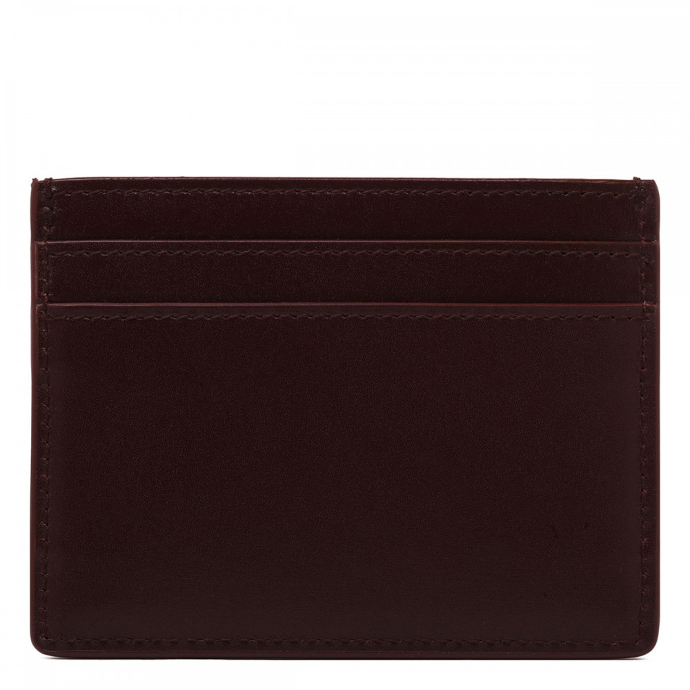 Logo leather card case