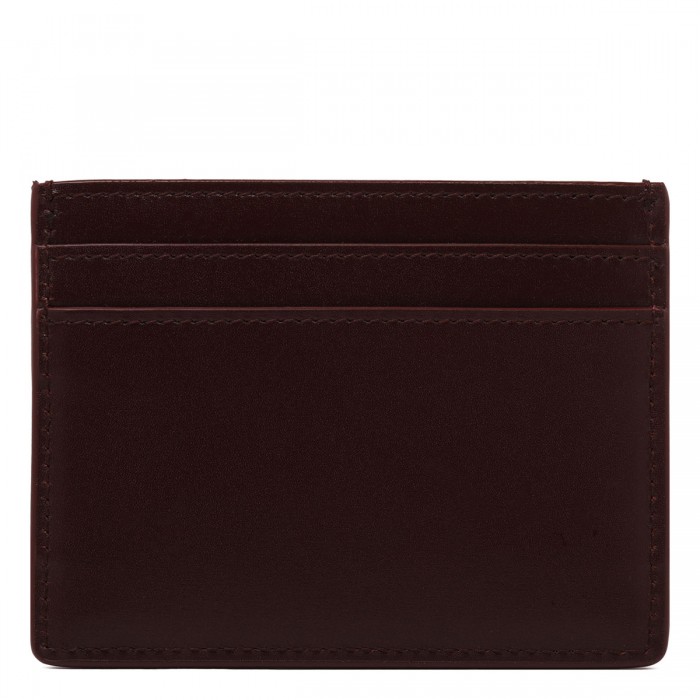 Logo leather card case