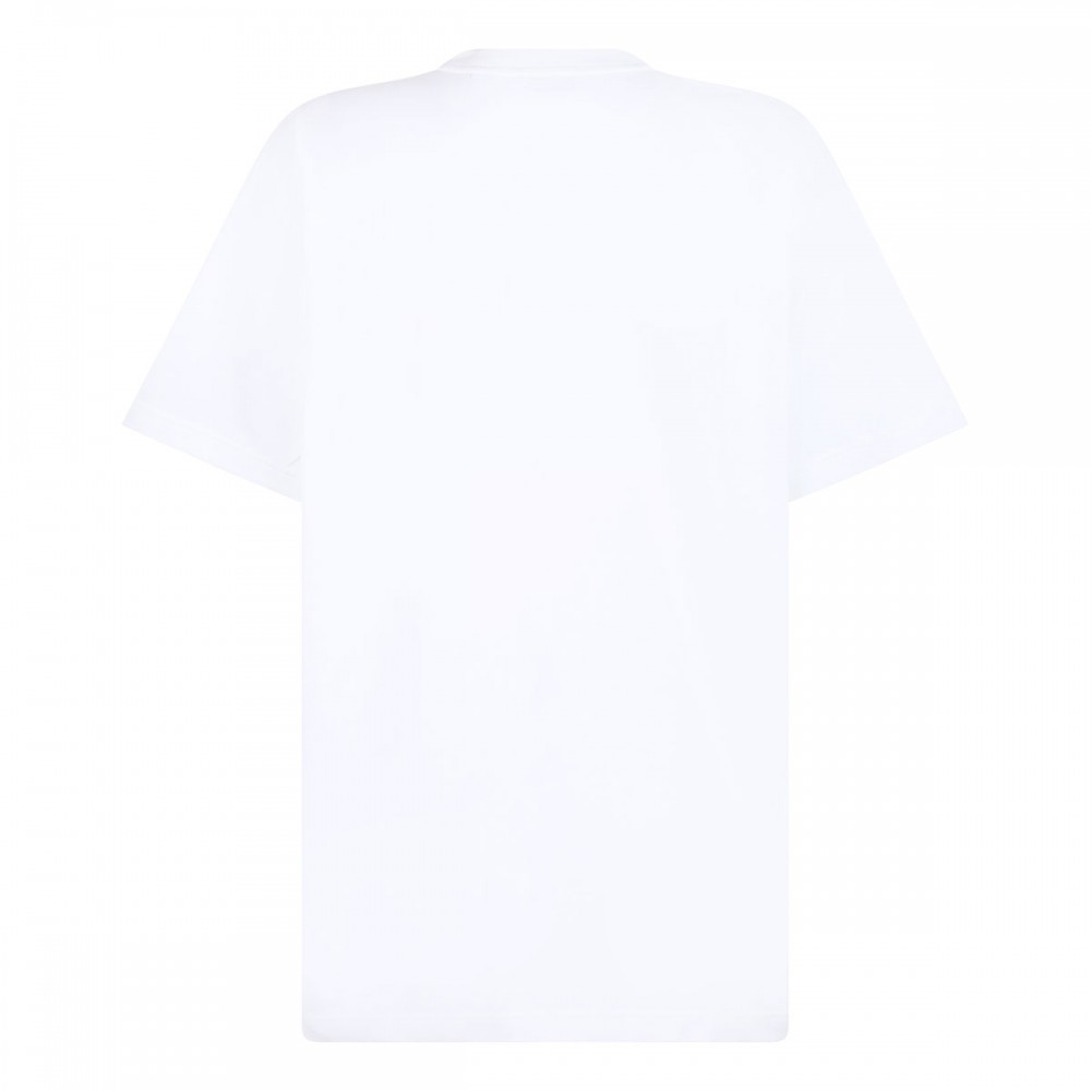 Check pocket cotton T-shirt