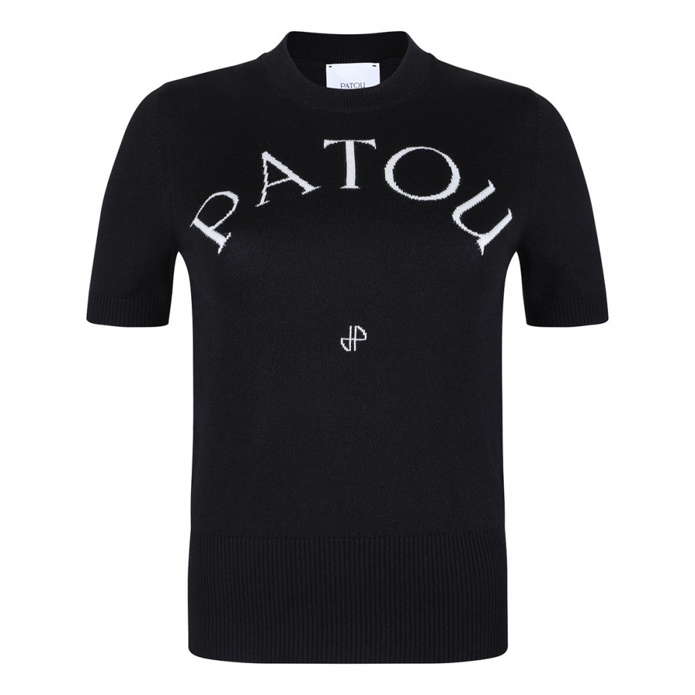 PATOU JACQUARD SHORT SLEEVES JUMPER