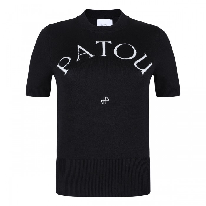 PATOU JACQUARD SHORT SLEEVES JUMPER