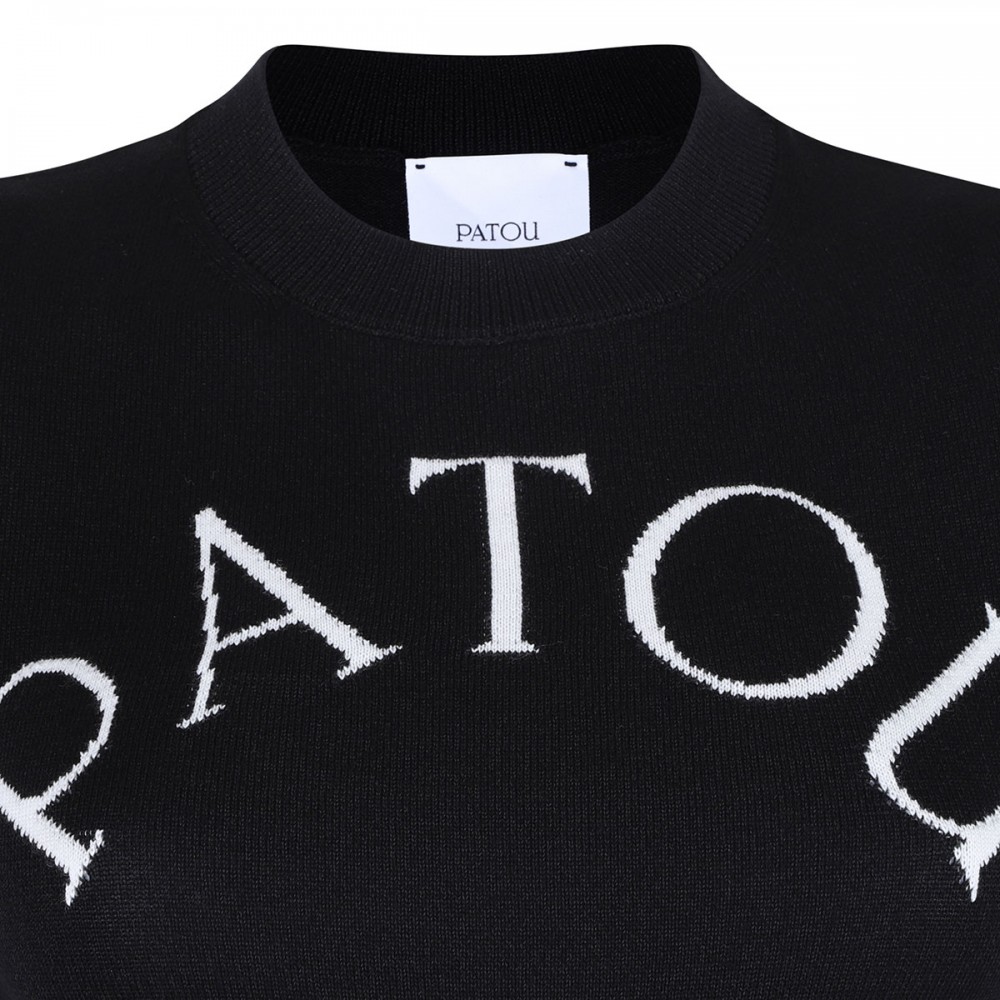 PATOU JACQUARD SHORT SLEEVES JUMPER