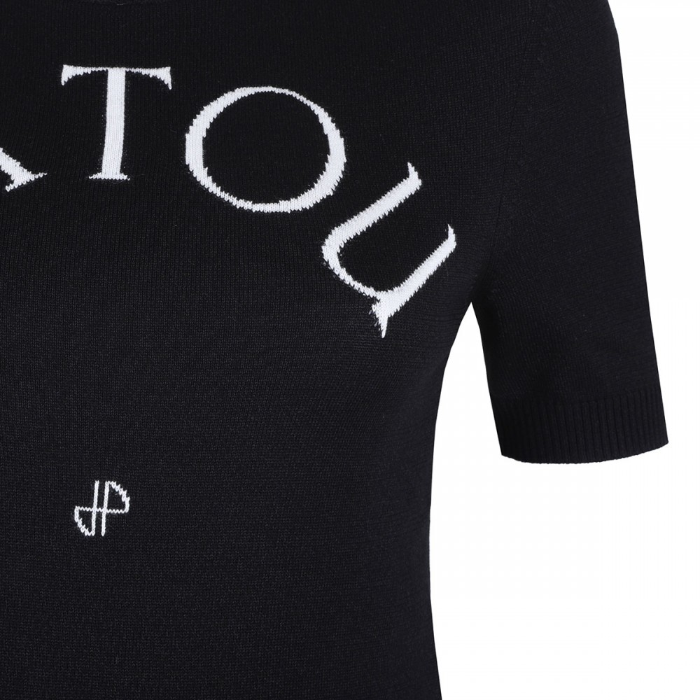 PATOU JACQUARD SHORT SLEEVES JUMPER