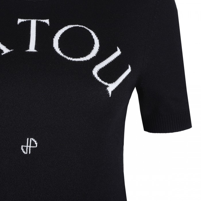 PATOU JACQUARD SHORT SLEEVES JUMPER